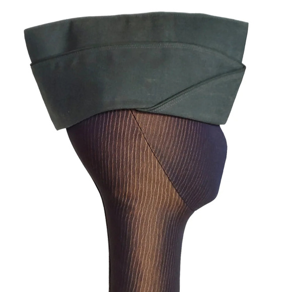 Vintage Olive Green Army Private‎ Hat - Picture 14 of 16